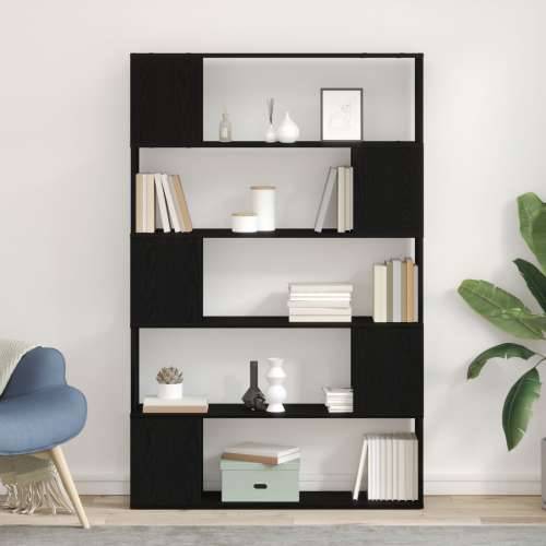 Polica za knjige Crna Hrast 100x24x155 cm Cijena