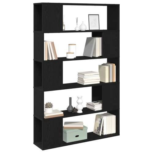 Polica za knjige Crna Hrast 100x24x155 cm Cijena