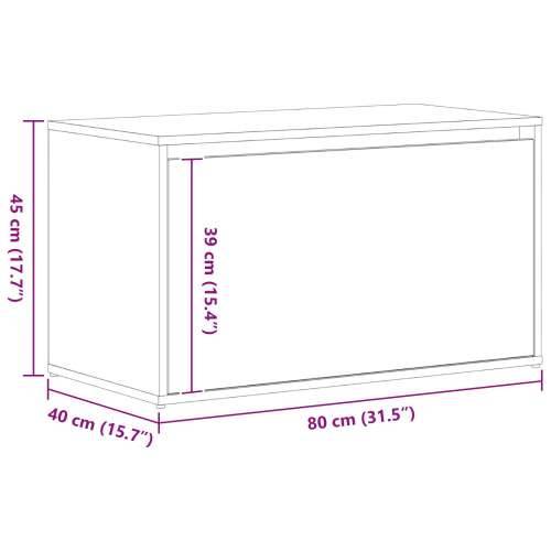 klupa za hodnik crni hrast 80x40x45 cm odabrano drvo Cijena