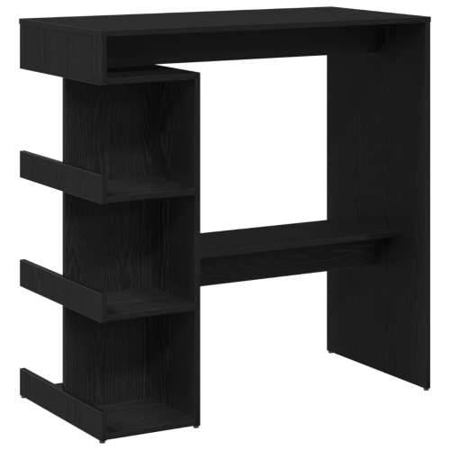 Crni hrast barski stol s policom za pohranu, 100x50x101.5 cm Cijena