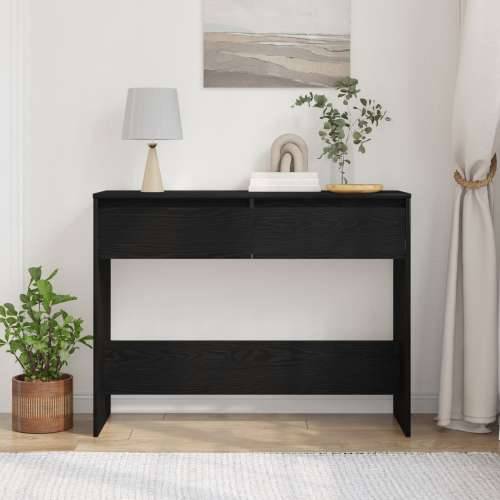 Crni Oslonički Sto - 100x35x76.5 cm - Konstruirano drvo Cijena