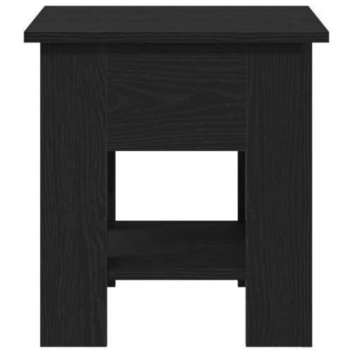 Stolić za kavu Crna Oslikana hrast 40x40x42 cm Konstruirano drvo Cijena