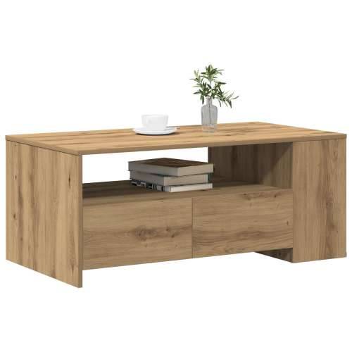 Stolić za kavu - Umjetni hrast - 102x55x43.5 cm - Izrađeno od konstruiranog drveta Cijena