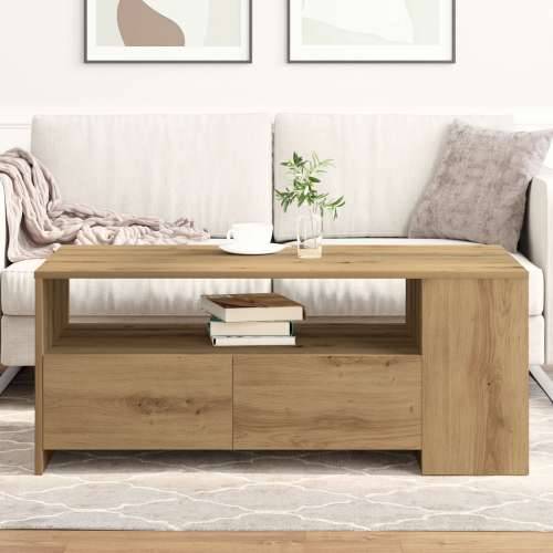 Stolić za kavu - Umjetni hrast - 102x55x43.5 cm - Izrađeno od konstruiranog drveta Cijena
