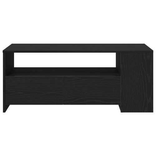 Crni hrastov stolić za kavu 102x55x43.5 cm od kompozitnog drva Cijena
