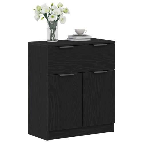 Crni Hrastov Sideboard 60x30x70 cm Konstruirano drvo Cijena