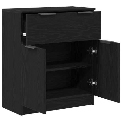 Crni Hrastov Sideboard 60x30x70 cm Konstruirano drvo Cijena