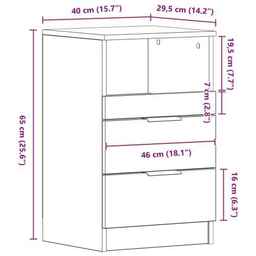 Noćni ormarići 2 kom Crni hrast 40x35x65 cm Konstruirano drvo Cijena