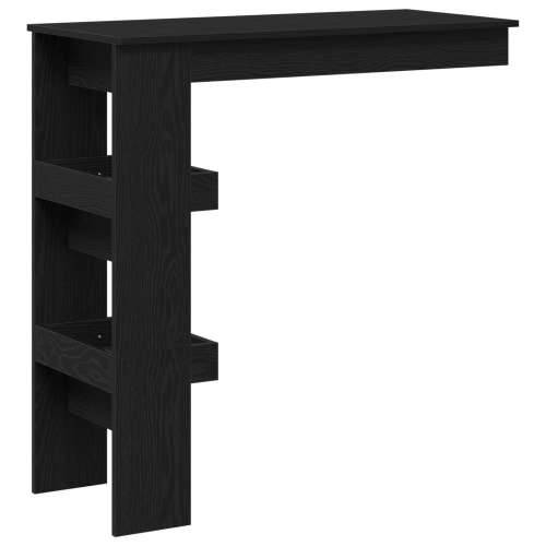 Zidni bar stol - Crni hrast - 102x55x103.5 cm - Napravljen od konstruiranog drveta Cijena