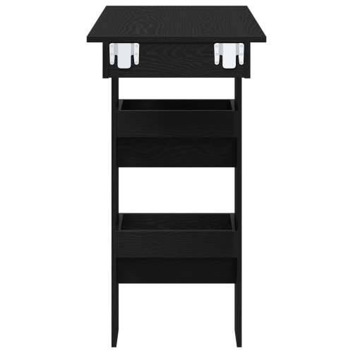 Zidni bar stol - Crni hrast - 102x55x103.5 cm - Napravljen od konstruiranog drveta Cijena