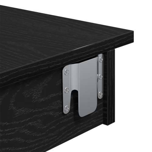 Zidni bar stol - Crni hrast - 102x55x103.5 cm - Napravljen od konstruiranog drveta Cijena