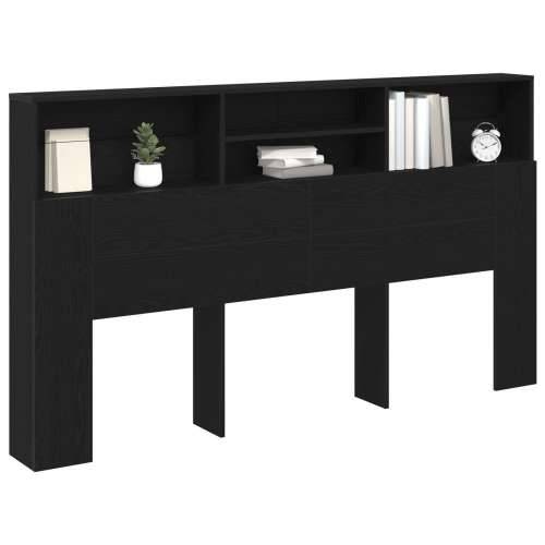 Okvir za krevet Crna hrastovina 180x19x103,5 cm Cijena