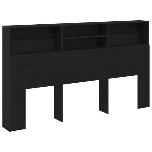 Okvir za krevet Crna hrastovina 180x19x103,5 cm Cijena