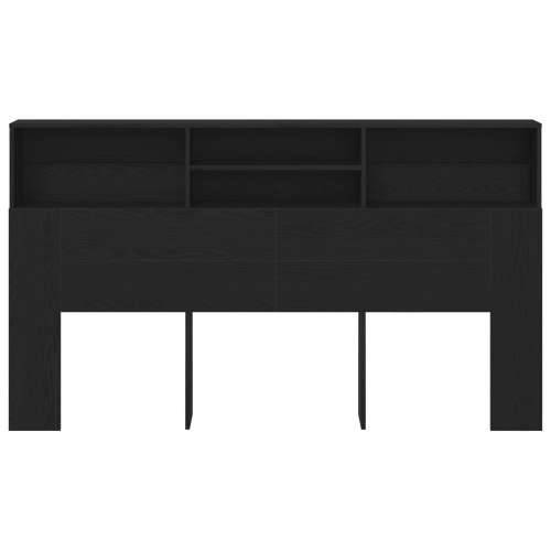 Okvir za krevet Crna hrastovina 180x19x103,5 cm Cijena