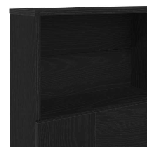 Okvir za krevet Crna hrastovina 180x19x103,5 cm Cijena