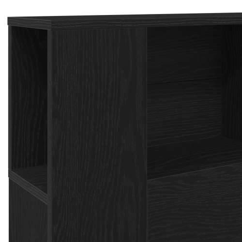 Glava kreveta s ormarom Crna hrastovina 100x19x104.5 cm Izrađeno od konstruiranog drva Cijena