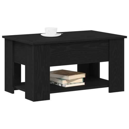 Crni hrastov stolić za kavu 79x49x41 cm izrađen od kompozitnog drva Cijena