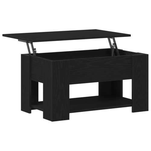 Crni hrastov stolić za kavu 79x49x41 cm izrađen od kompozitnog drva Cijena