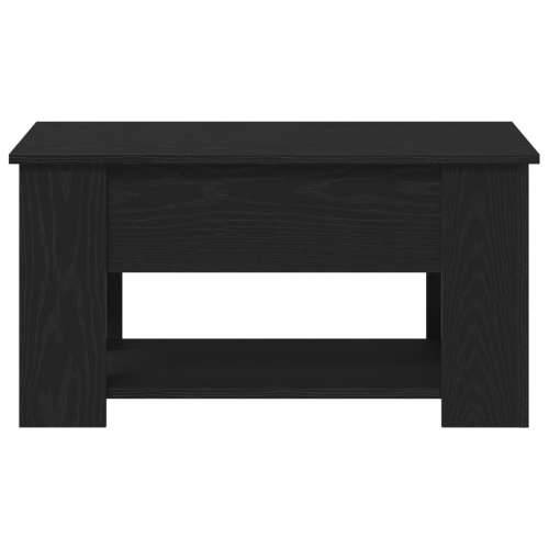 Crni hrastov stolić za kavu 79x49x41 cm izrađen od kompozitnog drva Cijena