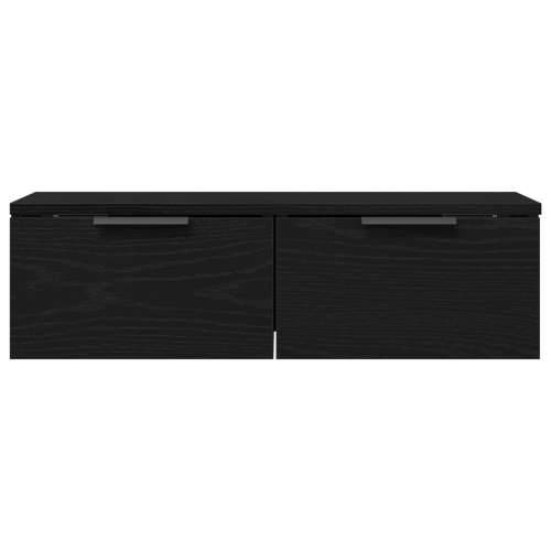 Crni ormar na zidu 68x30x20 cm od kompozitnog drva Cijena