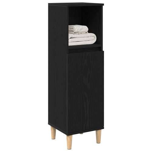 Kupaonski ormar Crna hrast 30x30x100 cm Konstruirano drvo Cijena