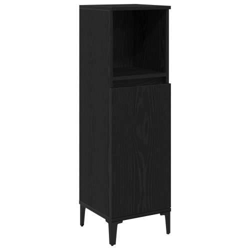 Ormar za kupaonicu Crna Hrast 30x30x100 cm Konstruirano drvo Cijena