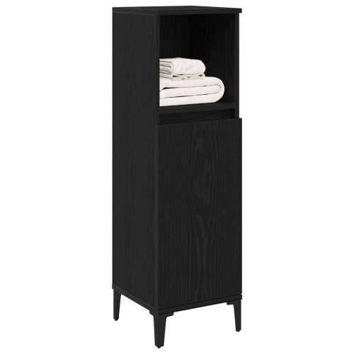 Ormar za kupaonicu Crna Hrast 30x30x100 cm Konstruirano drvo Cijena