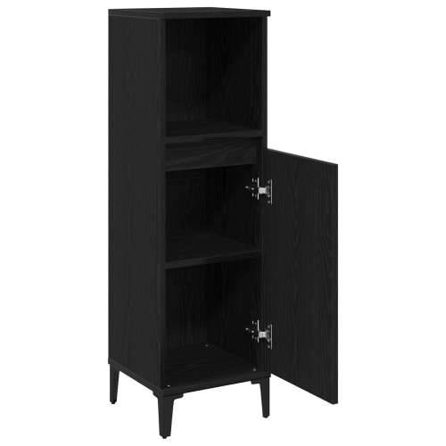 Ormar za kupaonicu Crna Hrast 30x30x100 cm Konstruirano drvo Cijena
