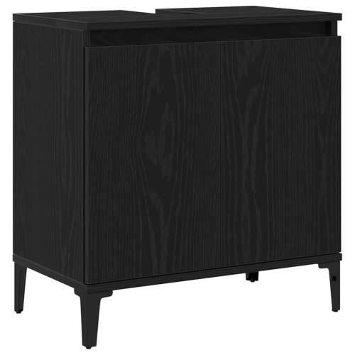 Kabinet za sudoper Crni hrast 58x33x60 cm Konstruirano drvo Cijena