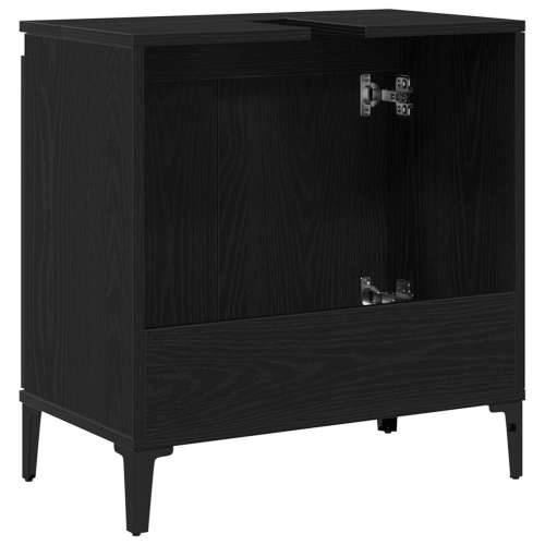 Kabinet za sudoper Crni hrast 58x33x60 cm Konstruirano drvo Cijena