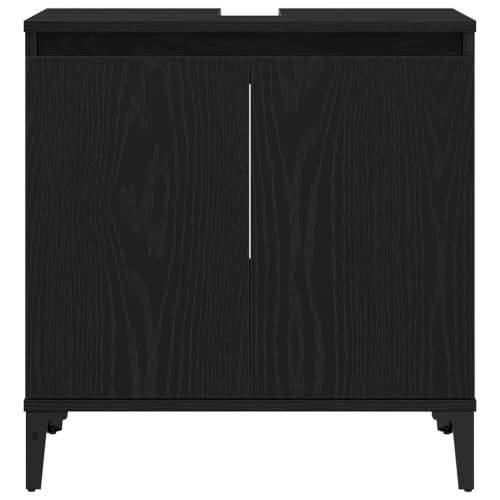 Kabinet za sudoper Crni hrast 58x33x60 cm Konstruirano drvo Cijena