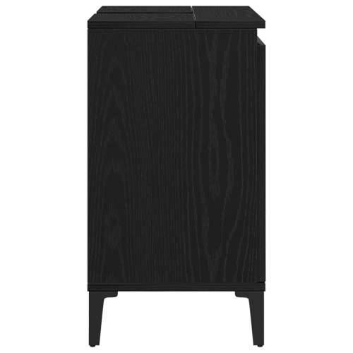 Kabinet za sudoper Crni hrast 58x33x60 cm Konstruirano drvo Cijena
