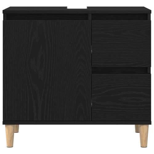 Ormar za sudoper Crni hrast 65x33x60 cm Konstruirano drvo Cijena