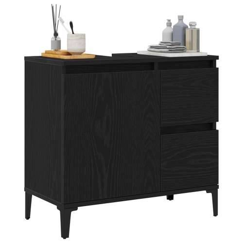 ormar s Lavabo - Umivaonikom crni hrast 65x33x60 cm konstruirano drvo Cijena