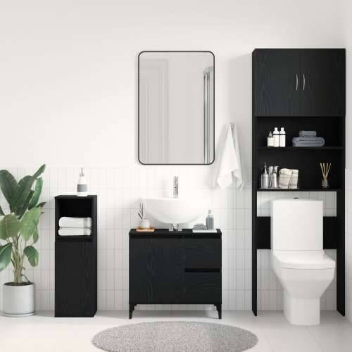 ormar s Lavabo - Umivaonikom crni hrast 65x33x60 cm konstruirano drvo Cijena