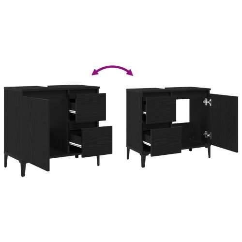 ormar s Lavabo - Umivaonikom crni hrast 65x33x60 cm konstruirano drvo Cijena