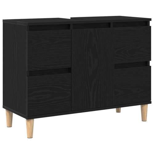Ormar za Lavabo - Umivaonik Crna hrast 80x33x60 cm Konstruirano drvo Cijena