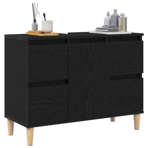 Ormar za Lavabo - Umivaonik Crna hrast 80x33x60 cm Konstruirano drvo Cijena