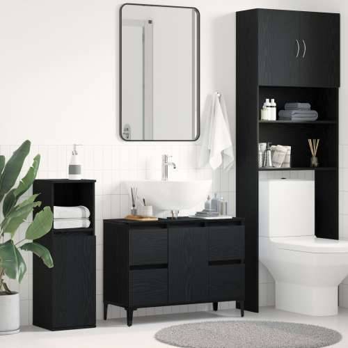 Kupaonski Lavabo - Umivaonik crna hrastovina 80x33x60 cm od drvenih materijala Cijena