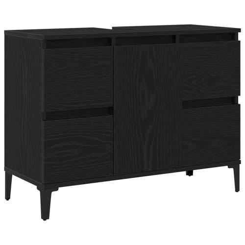 Kupaonski Lavabo - Umivaonik crna hrastovina 80x33x60 cm od drvenih materijala Cijena