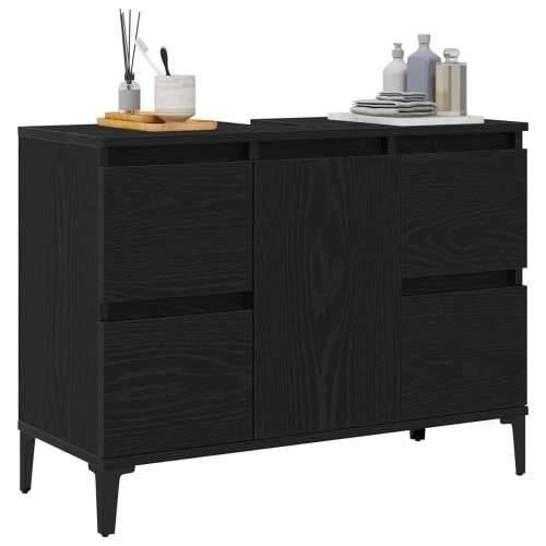 Kupaonski Lavabo - Umivaonik crna hrastovina 80x33x60 cm od drvenih materijala Cijena