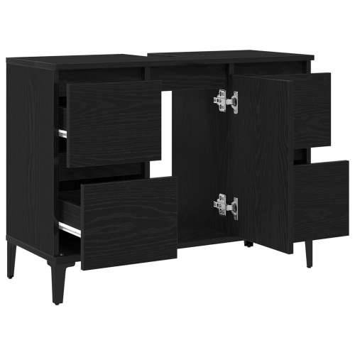 Kupaonski Lavabo - Umivaonik crna hrastovina 80x33x60 cm od drvenih materijala Cijena