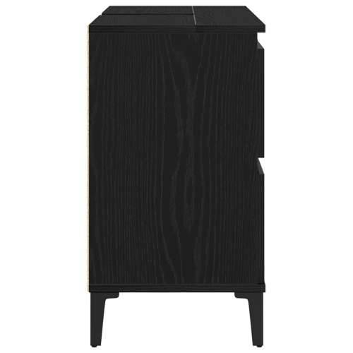 Kupaonski Lavabo - Umivaonik crna hrastovina 80x33x60 cm od drvenih materijala Cijena