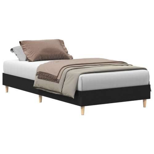 Krevet s okvirom 90x190 cm Crni hrast inženjersko drvo Cijena