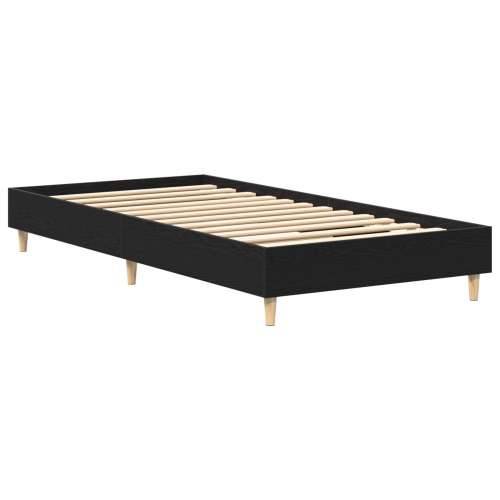 Krevet s okvirom 90x190 cm Crni hrast inženjersko drvo Cijena
