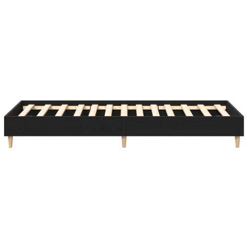 Krevet s okvirom 90x190 cm Crni hrast inženjersko drvo Cijena