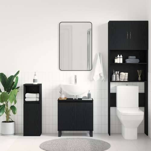 Ormarić za Lavabo - Umivaonik crna hrastovina 58x33x60 cm konstruirano drvo Cijena