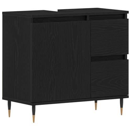 Ormar za Lavabo - Umivaonik Kupaonica Crni 65x33x60 cm Konstruirano drvo Cijena