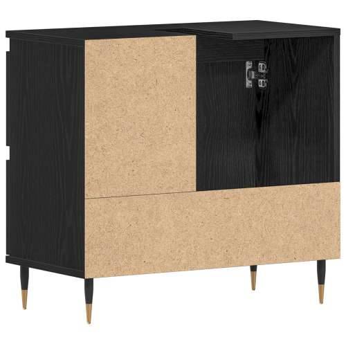 Ormar za Lavabo - Umivaonik Kupaonica Crni 65x33x60 cm Konstruirano drvo Cijena