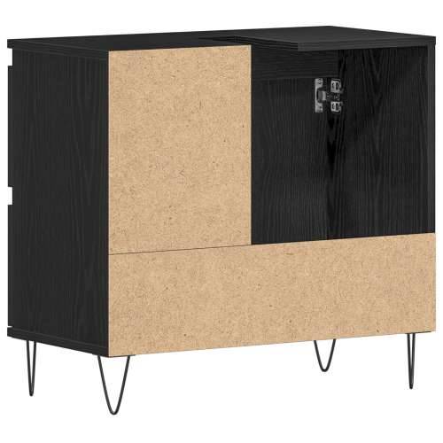 Kupaonski Podni Ormar Crni Hrast 65x33x60 cm Konstruirano drvo Cijena